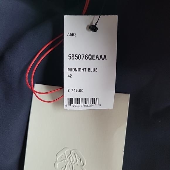 NWT Alexander McQueen Midnight Blue Dress Bootcut Pants EU Size 42/US6 - Picture 5 of 8